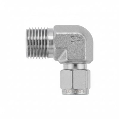 Swagelok SS-400-2-6 - TUBE FITTING, MALE ELBOW, 1/4" TUBE OD X 3/8" MALE NPT, STAINLESS STEEL