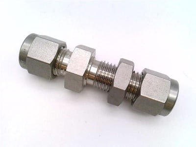 Swagelok SS-400-61 - STRAIGHT FITTING, UNION BULKHEAD, SS, 1/4 INCH TUBE OD