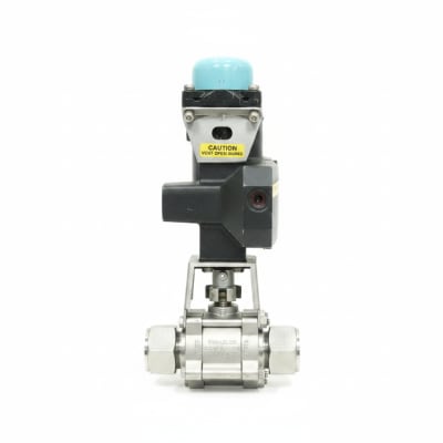 Swagelok SS-43XS4 - DISCONTINUED BY MANUFACTURER, BALL VALVE, STAINLESS STEEL, 1-PIECE, 40 SERIES, 3-WAY, 0.90 CV, 1/4" TUBE FITTING