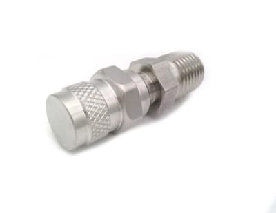 Swagelok SS-4P-4M - PURGE VALVE, 1/4 INCH MNPT, KNURLED HANDLE, STAINLESS STEEL