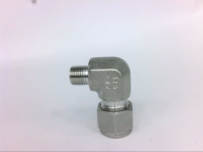 Swagelok SS-600-2-2 - TUBE FITTING, ELBOW NPT MALE, 3/8 IN TUBE, ODX, 1/8IN MALE NPT, 90 DEGREE, STAINLESS STEEL