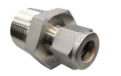 Swagelok SS-810-1-16 - TUBE FITTING, MALE CONNECTOR, 1/2 INCH TUBE OD X 1 INCH MALE NPT, 316 STAINLESS STEEL