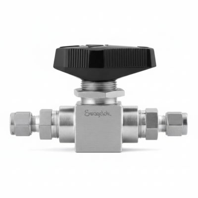 Swagelok SS-83KS6MM - BALL VALVE, STAINLESS STEEL, 3-PIECE HIGH PRESSURE, PCTFE SEATS, 6 MM, TUBE FITTING