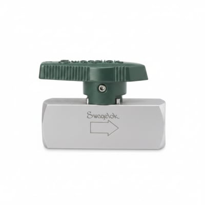Swagelok SS-8P6T4 - PLUG VALVE, 2-WAY STRAIGHT PATTERN, STAINLESS STEEL, QUARTER-TURN, 1/2 INCH FNPT, 2.7 CV
